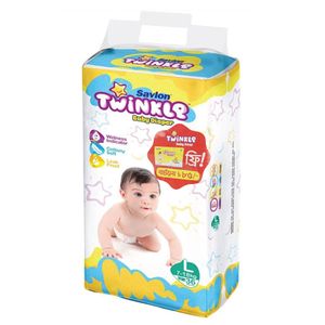 Savlon Twinkle Baby Belt Diaper Large 36pcs(Free Twinkle baby Soap)